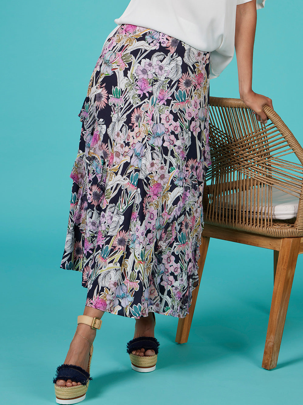 LOOBIE'S STORY DECOUPAGE SKIRT