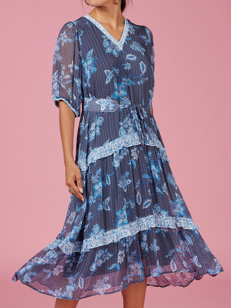 LOOBIE'S STORY SHIBORI DRESS