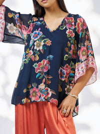 LOOBIE'S STORY MYSTIC ROSE BLOUSE