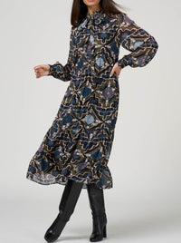 LOOBIE'S STORY REGALIA MIDI DRESS