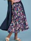 MADLY SWEETLY FUCHSIARISTIC PLEAT SKIRT