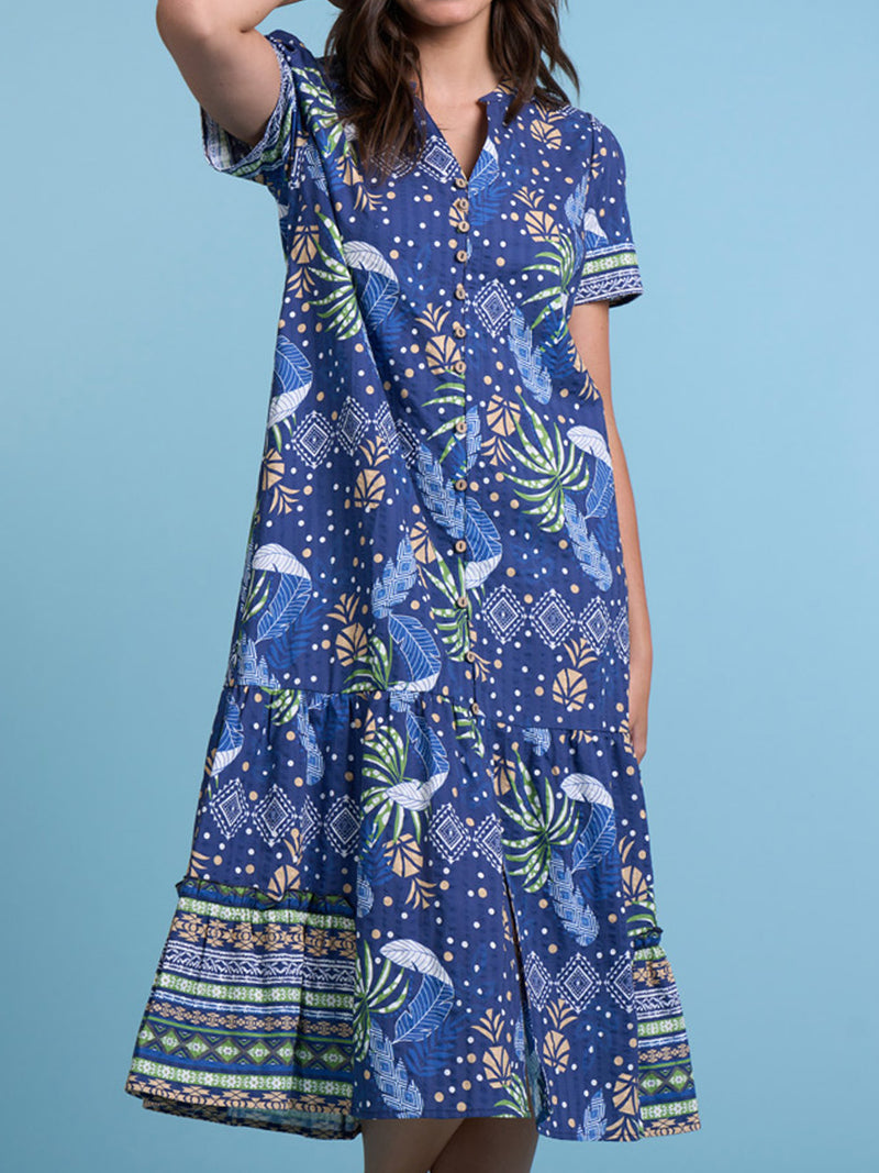 MADLY SWEETLY BLUE LAGOON MIDI DRESS