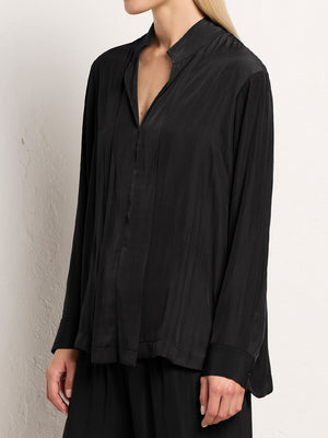 MELA PURDIE BEVEL NECK SHIRT