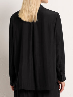 MELA PURDIE BEVEL NECK SHIRT