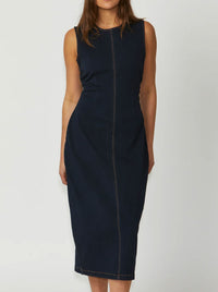 NEW LONDON DILLY COLUMN MIDI DRESS