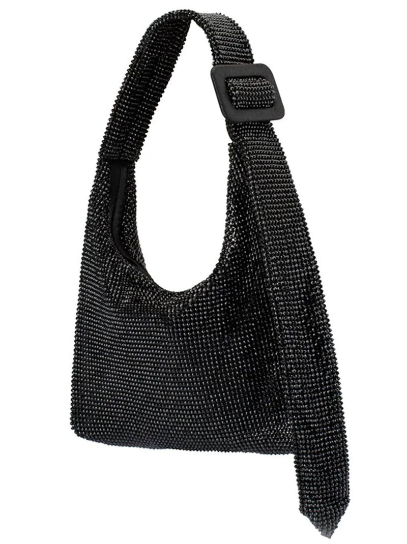 OLGA BERG CALYPSO CRYSTAL MESH BAG