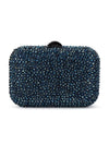 OLGA BERG CASEY HOT FIX ENCRUSTED CLUTCH