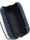 OLGA BERG CASEY HOT FIX ENCRUSTED CLUTCH