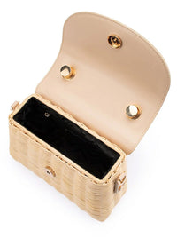 OLGA BERG ELLE WICKER BAG