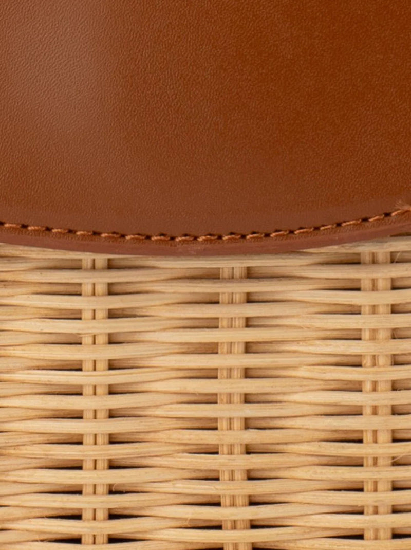 OLGA BERG ELLE WICKER BAG
