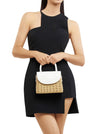 OLGA BERG ELLE WICKER BAG