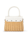 OLGA BERG ELLE WICKER BAG
