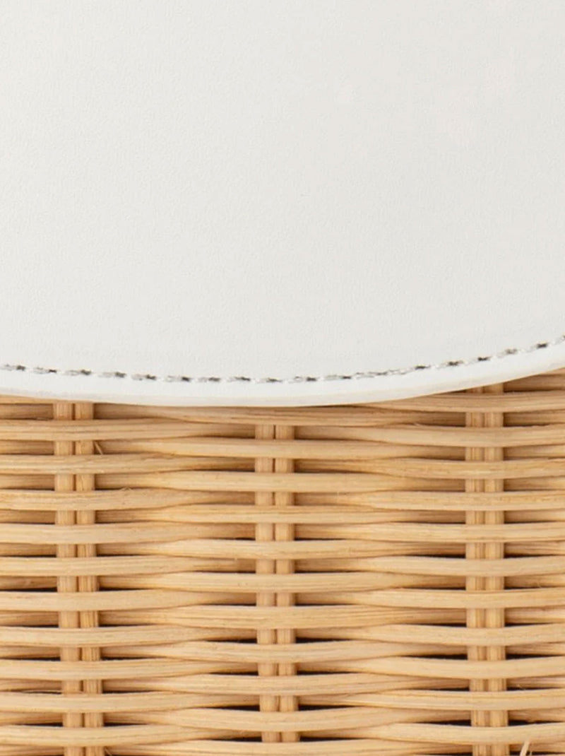 OLGA BERG ELLE WICKER BAG