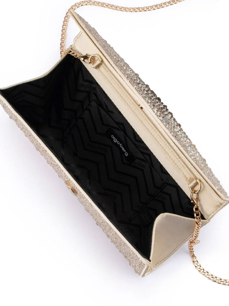OLGA BERG EMMA CRYSTAL CLUTCH