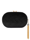 OLGA BERG NATALIE PLEATED CLUTCH