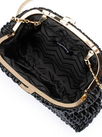 OLGA BERG PAIGE TEXTURED CLUTCH