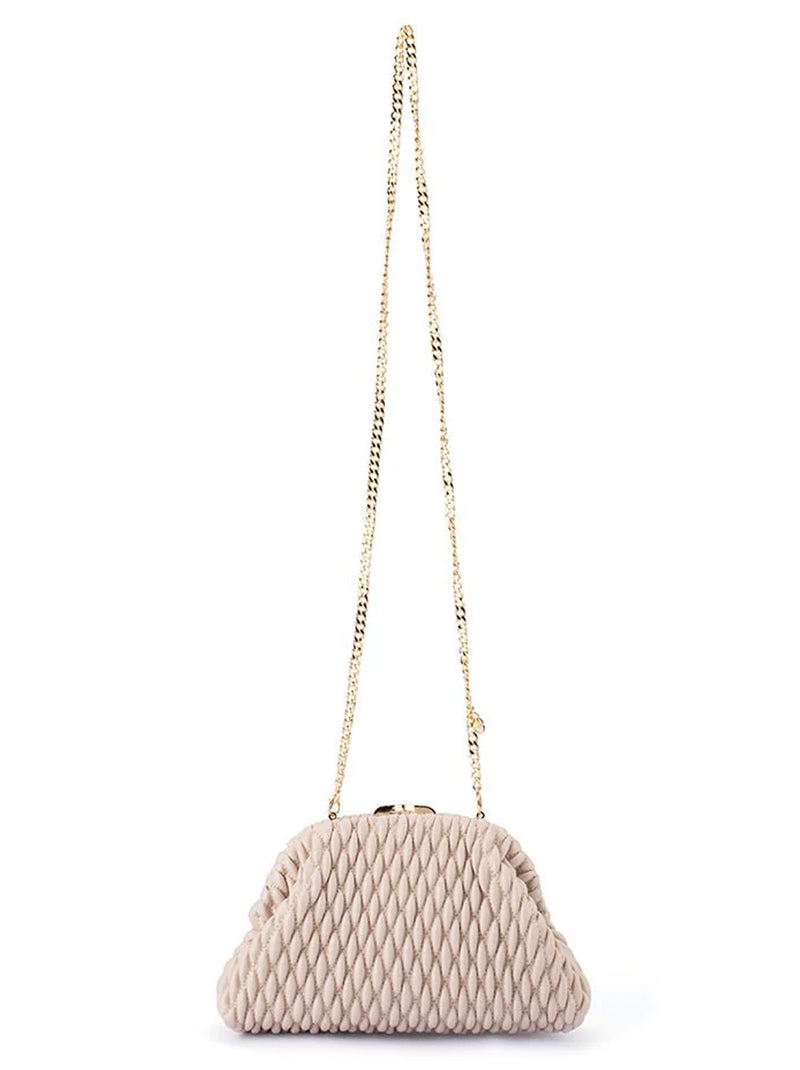 OLGA BERG PAIGE TEXTURED CLUTCH