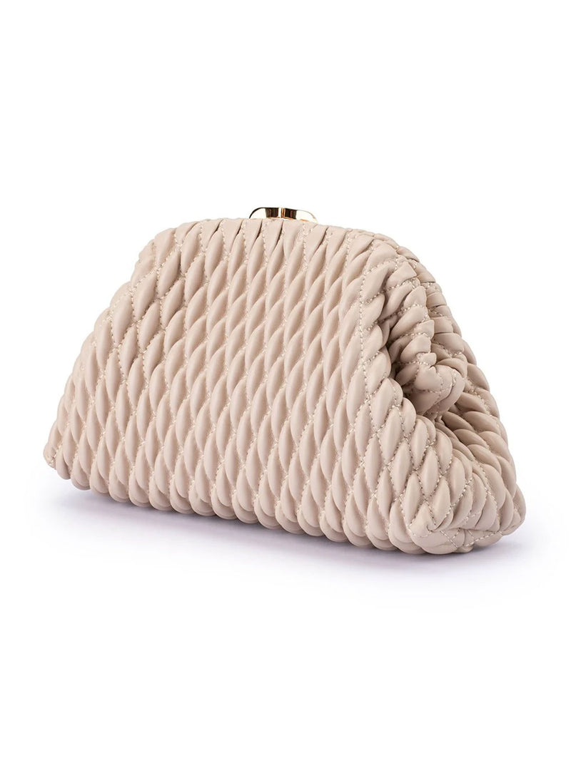 OLGA BERG PAIGE TEXTURED CLUTCH