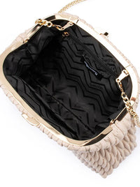 OLGA BERG PAIGE TEXTURED CLUTCH