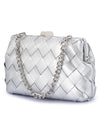 OLGA BERG QUINN WOVEN CLUTCH