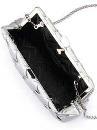 OLGA BERG QUINN WOVEN CLUTCH