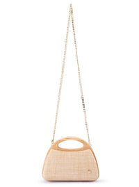 OLGA BERG SARAH WOODEN BAG