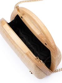 OLGA BERG SARAH WOODEN BAG