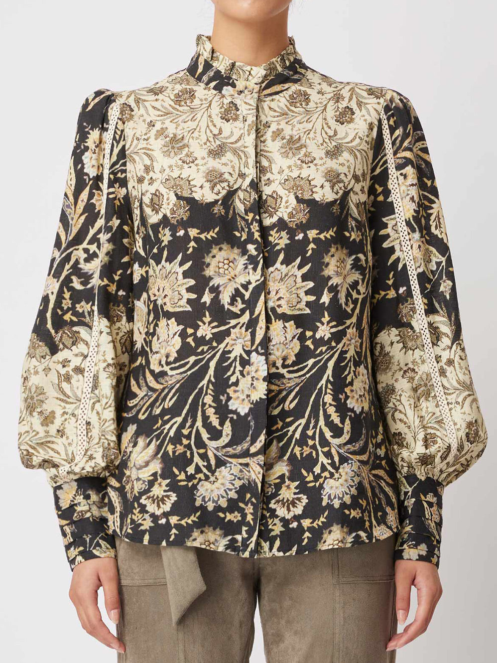 ONCE WAS FLORENCE LINEN BUTTON SHIRT