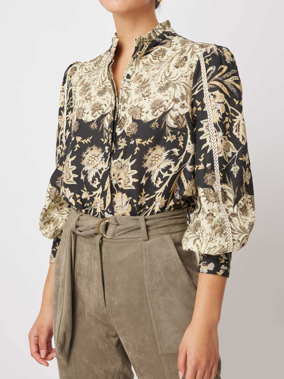 ONCE WAS FLORENCE LINEN BUTTON SHIRT