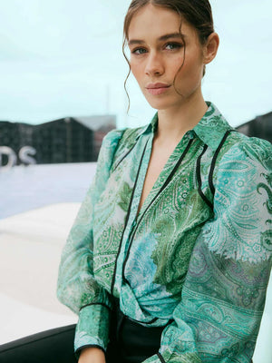 ONCE WAS ODYSSEY COTTON SILK SHIRT