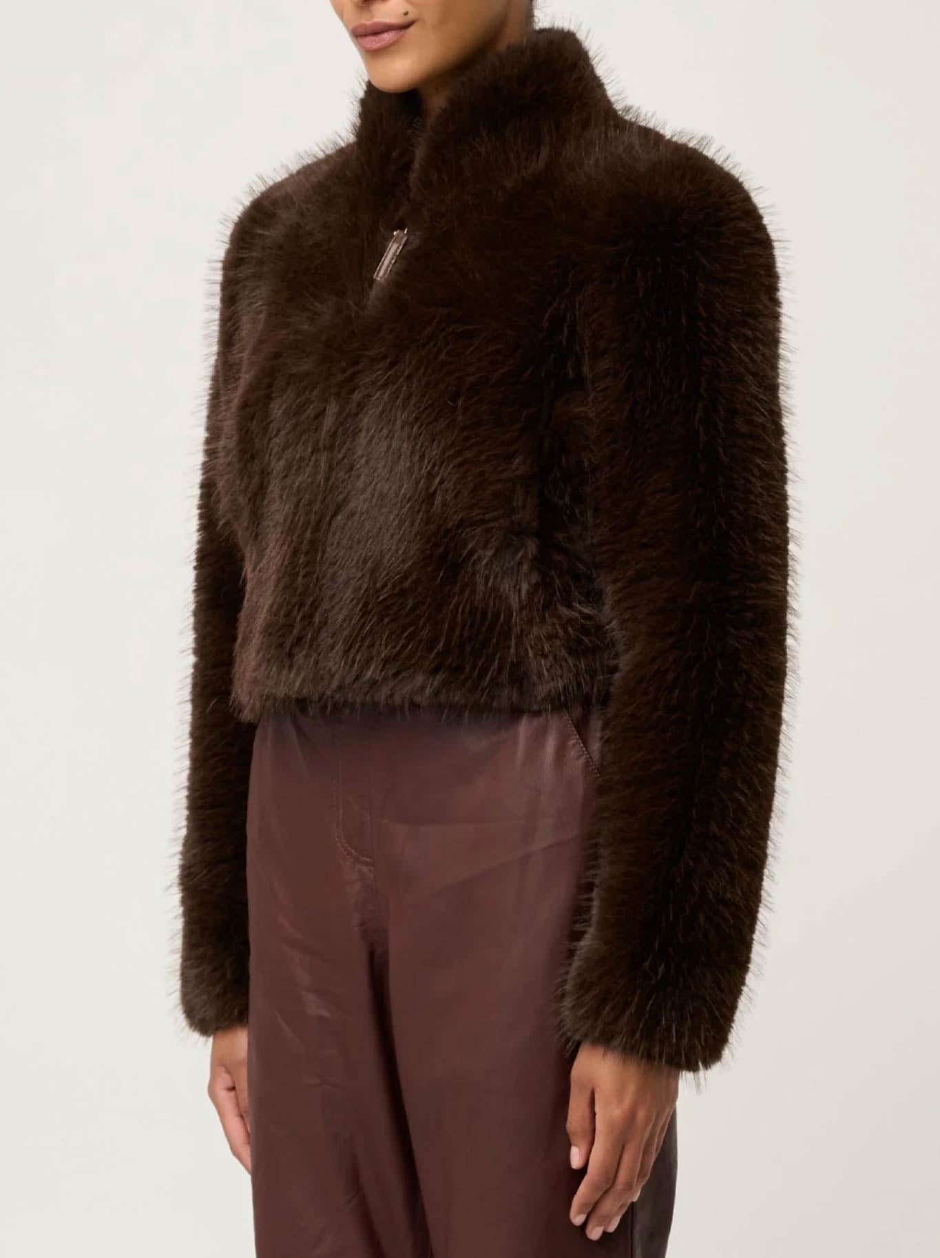 ONCE WAS DAWN FAUX FUR JACKET