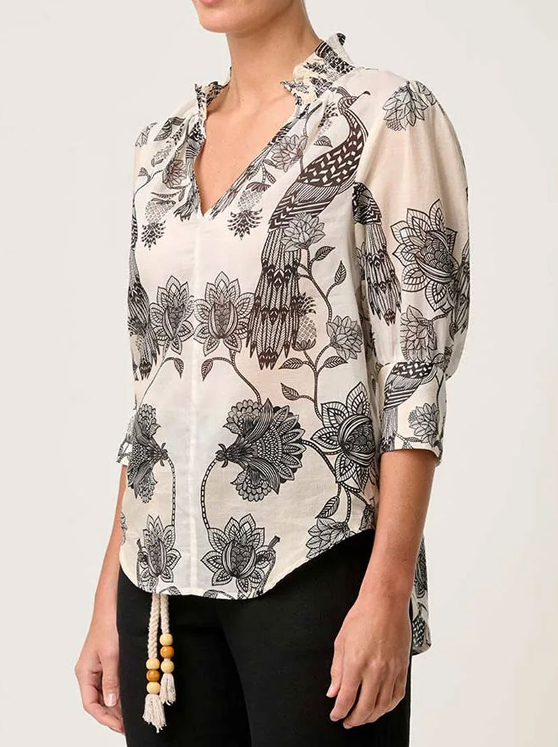 ONCE WAS OLEANDER BLOUSE
