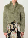 ONCE WAS REINA FAUX FUR JACKET