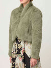 ONCE WAS REINA FAUX FUR JACKET