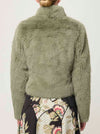 ONCE WAS REINA FAUX FUR JACKET