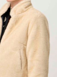 ONCE WAS RYLIE REVERSIBLE FAUX FUR JACKET