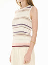 POL FEY MULTI STRIPE RIBBED TANK