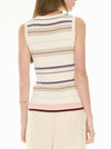 POL FEY MULTI STRIPE RIBBED TANK