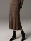 POL LARA STRIPE KNIT SKIRT