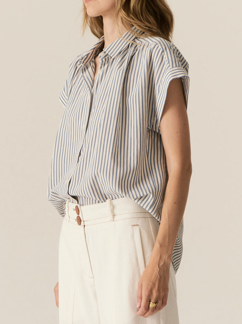 POL VIRA CAP SLEEVE SHIRT