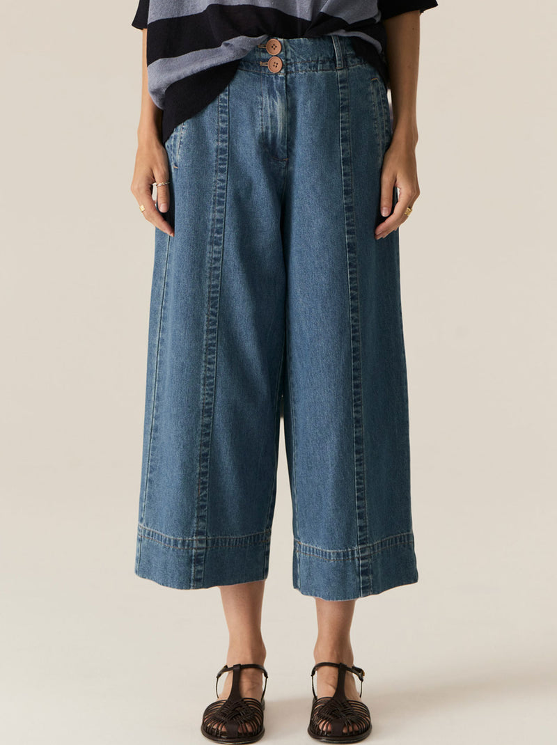 POL CARSEN CROP DENIM PANT