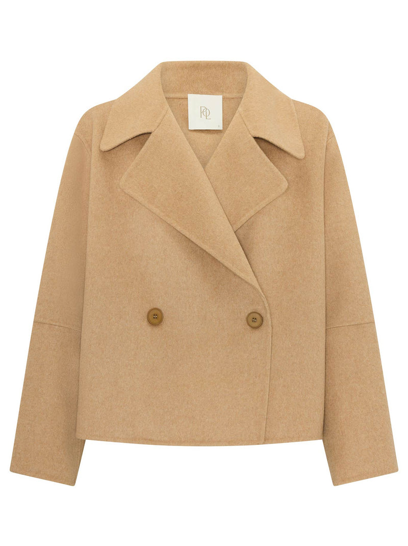 POL COHEN CROPPED WOOL COAT