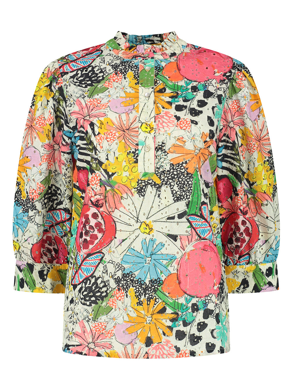 POM MIA TROPICAL BLOUSE