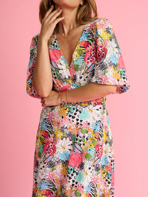 POM CHARLEY TROPICAL BOUQUET DRESS