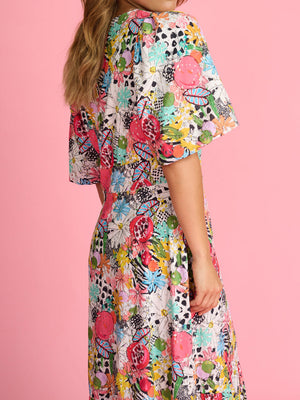 POM CHARLEY TROPICAL BOUQUET DRESS