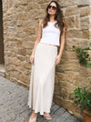 RE:UNION THE LABEL LAGOS LINEN MAXI SKIRT