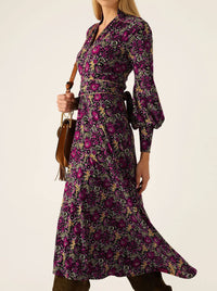 SACHA DRAKE BOUQUET MIDI DRESS