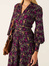 SACHA DRAKE BOUQUET MIDI DRESS