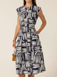 SACHA DRAKE CLERMONT FIT AND FLARE DRESS