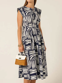 SACHA DRAKE CLERMONT FIT AND FLARE DRESS